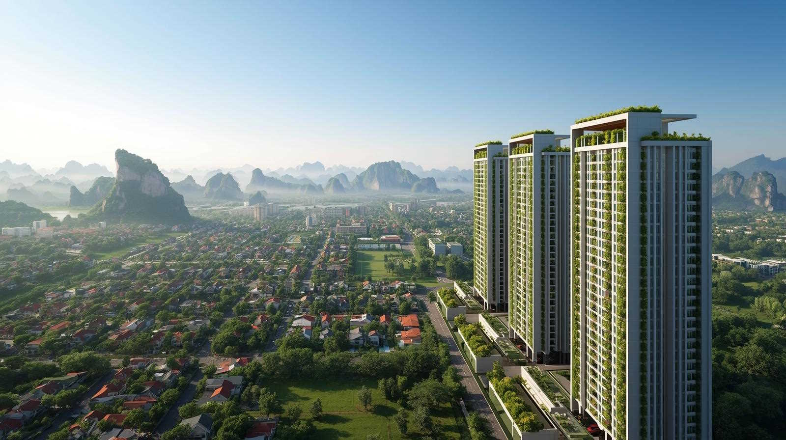 Phối cảnh căn hộ chung cư Ecopark Hoa Lư Ninh Bình