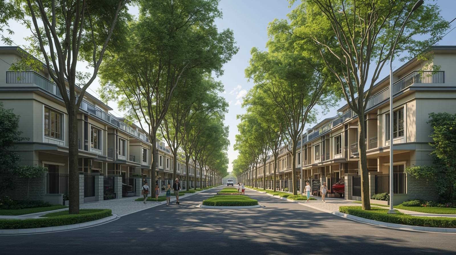 Phối cảnh liền kề Ecopark Hoa Lư Ninh Bình