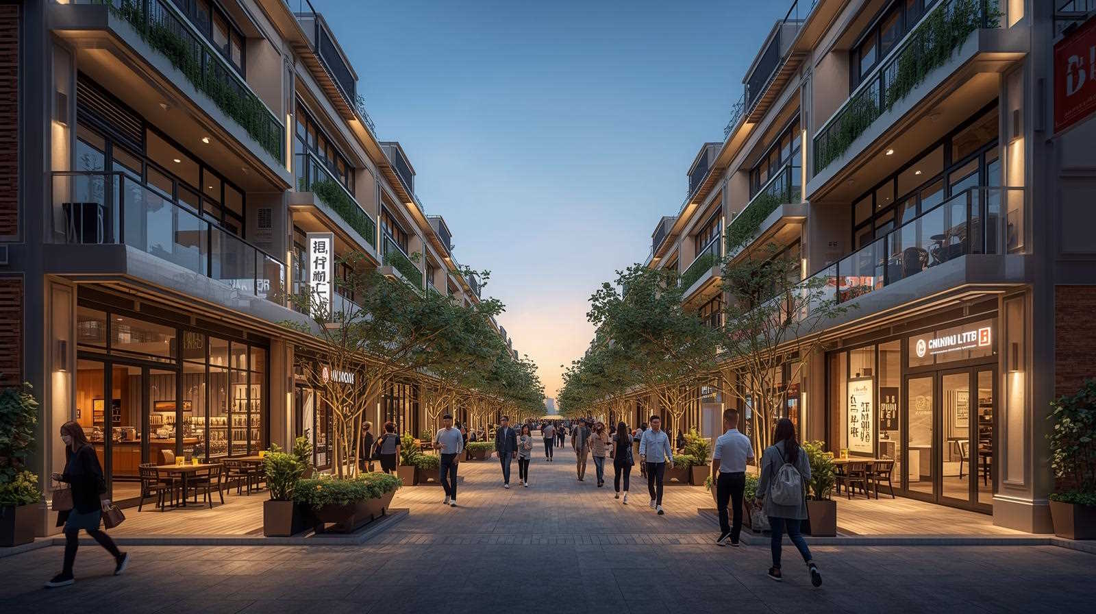 Phối cảnh Shophouse - Ecopark Hoa Lư Ninh Bình