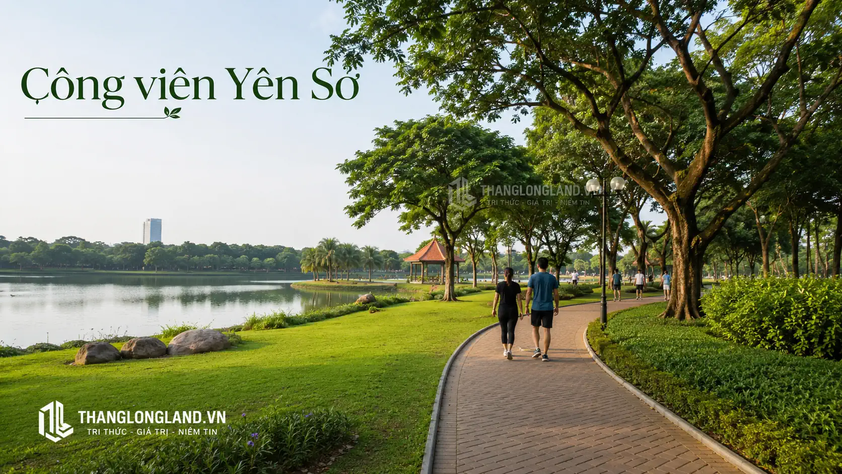 Phối cảnh AI công viên Yên Sở. 